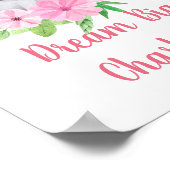 ドリームビッグピンクエレファントベビーガール子供部屋ウォール ポスター (角)