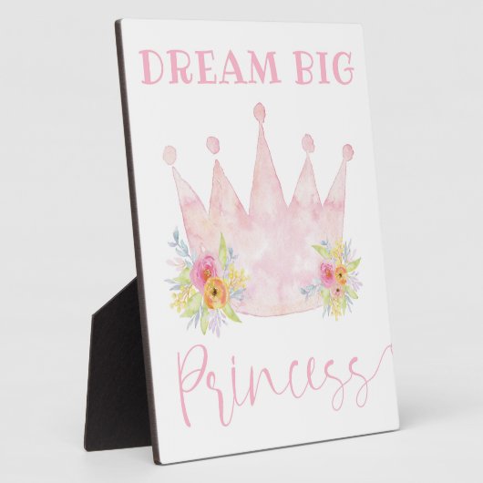 ドリームビッグプリンセスガールズルームサイン フォトプラーク (側面)