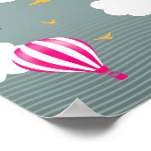 ドリームビッグホットエアバルーン子供部屋モチベーション引用文 ポスター (角)