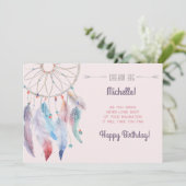 ドリームビッグボホドリームキャッチャーハッピーバースデー カード (スタンド正面)