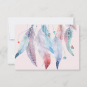 ドリームビッグボホドリームキャッチャー子供の誕生日 サンキューカード (裏面)