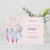 ドリームビッグボホドリームキャッチャー誕生日 招待状 (スタンド正面)