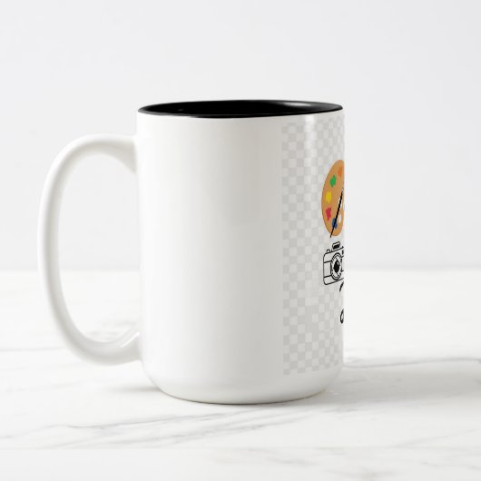 ドリームビッグマグ | 引用文感動的コーヒーカップ | M ツートーンマグカップ (左)