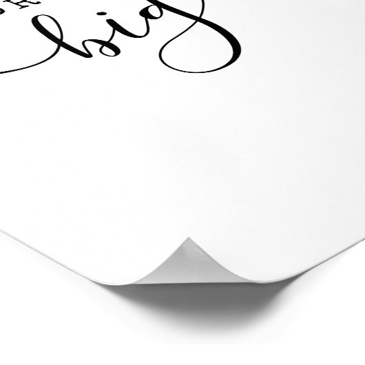 ドリームビッグモダンミニマル引用文やる気を起こさせる ポスター (角)