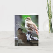 ドリームビッグラグドールキャットバードノートカード カード (正面)