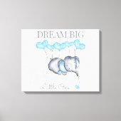 ドリームビッグリトルワンカワイイ男の赤ちゃんゾウ キャンバスプリント (正面)