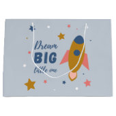 ドリームビッグリトルワンキュート漫画宇宙ロケット ラージペーパーバッグ (正面)