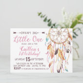 ドリームビッグリトルワンファースト誕生日ドリームキャッチャー 招待状 (スタンド正面)