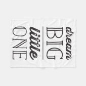 ドリームビッグリトルワンボーイガールニュートラルベビーブランケット フリースブランケット (正面(横))