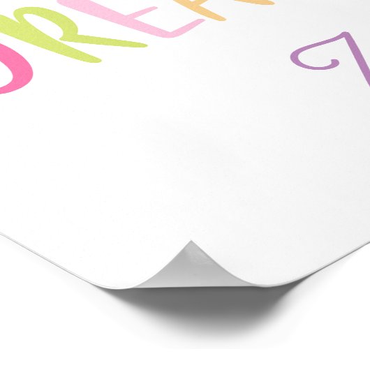 ドリームビッグレインボーハートスターガールズ ポスター (角)