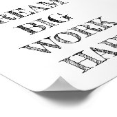 ドリームビッグワーク懸命ミニマリストポスター ポスター (角)