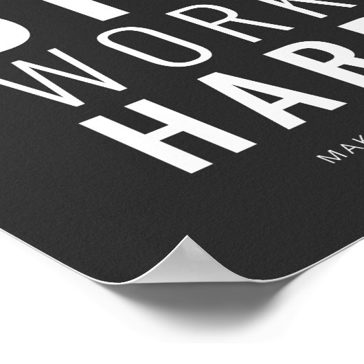 ドリームビッグワーク懸命 |やる気を起こさせる引用文 ポスター (角)