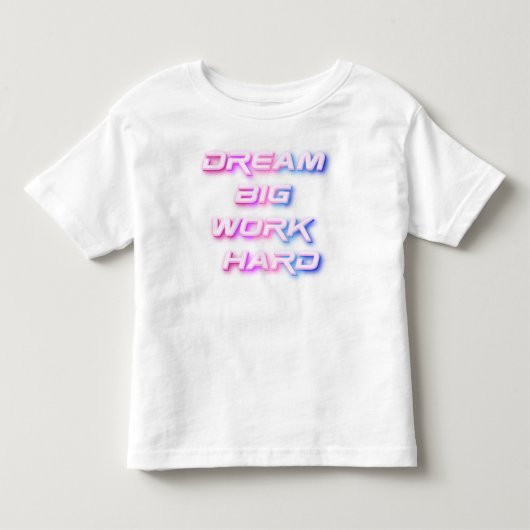 ドリームビッグワーク懸命 トドラーTシャツ (正面)