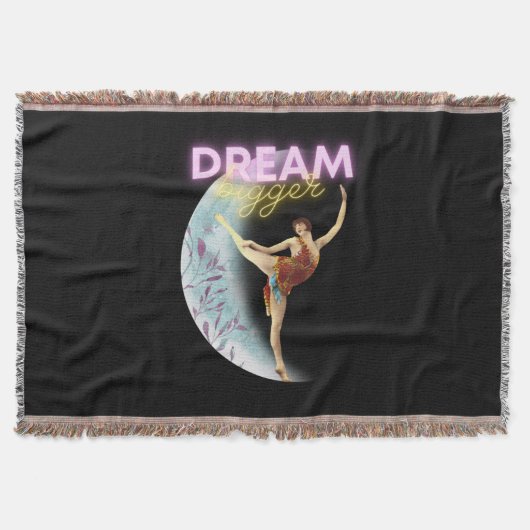 ドリームビッグヴィンテージバレエダンサー スローブランケット (正面)