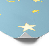 ドリームビッグ子供部屋ウォールアートブルーイエロースターポスター ポスター (角)