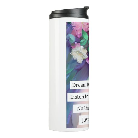 ドリームビッグ感動的引用文のための娘 タンブラー (回転左)