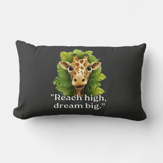 「ドリームビッグ – キリン装飾用クッション」 ランバークッション (正面)
