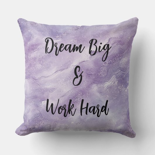 ドリームビッグ&ワーク懸命 感動的 クッション (正面)