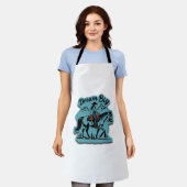 ドリームビッグ – 女性のカーボーイ乗馬 エプロン (着用した状態)