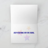 ドリームビッグ – 星を目指してリーチ！グリーティングカード カード (内部)