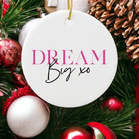 ドリームビッ感動的クやる気を起こさせる セラミックオーナメント