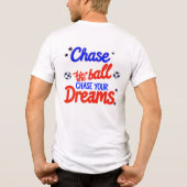 ドリームビッ遊ク、懸命 – すべてを追跡 トライブレンドTシャツ (裏面)