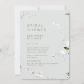 ドリームビーシーブライトセージモダンブライダルシャワー 招待状 (正面)