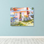 ドリームビーチコテージインパラダイス キャンバスプリント (インサイチュ (ウッドフロア))