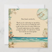 ドリームビーチ結婚をテーマにしたサンキューカード サンキューカード (裏面)