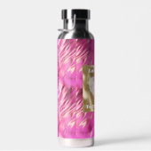 ドリームピかわいらしックスラブ金ゴールドグリッタースパークル ウォーターボトル (右面)