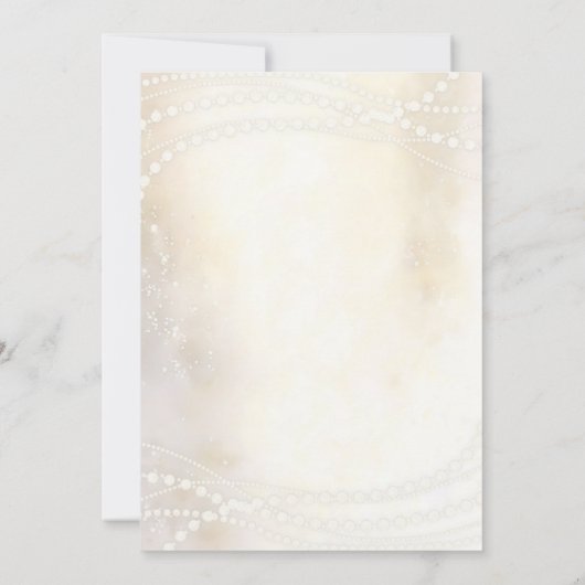 ドリームピアスプロセコブエレガントランチブライダルシャワー 招待状 (裏面)