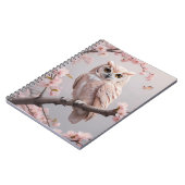 ドリームピンクさくらんぼフクロウ ノートブック (左側)