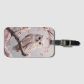 ドリームピンクさくらんぼフクロウ ラゲッジタグ (正面横)