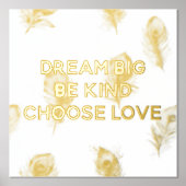 ドリームピーコックフェザー 箔ポスター (正面)