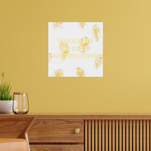 ドリームピーコックフェザー 箔ポスター (インサイチュ (リビング))