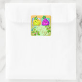 ドリームフィク – パニーガーデンスクエアステッカー スクエアシール (バッグ)