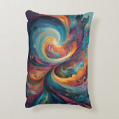 ドリームフロー抽象芸術 アクセントクッション (裏面(縦))