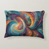 ドリームフロー抽象芸術 アクセントクッション (裏面)