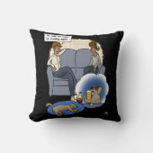 ドリームブラックを追いかける クッション (正面)