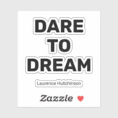 ドリームブラックカシンプルラー |かわいい名前 シール (シート)