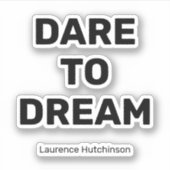 ドリームブラックカシンプルラー |かわいい名前 シール (正面)