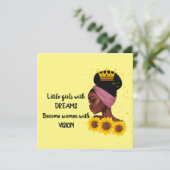 ドリームブラックガールエンパワリング引用文 カード (スタンド正面)