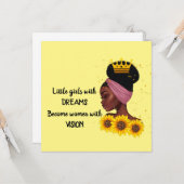 ドリームブラックガールエンパワリング引用文 カード (正面/裏面インサイチュ)