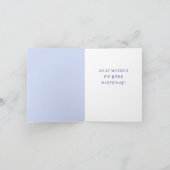 ドリームブルーの鳥かご誕生日カード カード (内部)