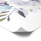 ドリームブルースクエア結婚の開会式サイン ポスター (角)