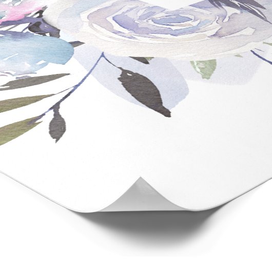 ドリームブルースクエア結婚の開会式サイン ポスター (角)