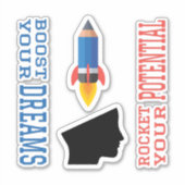 ドリームブースターと潜在的ロケット シール (正面)