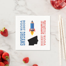 ドリームブースターと潜在的ロケット スタンダードカクテルナプキン