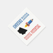 ドリームブースターと潜在的ロケット スタンダードカクテルナプキン (角)