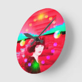 ドリームプラネット ラウンド壁時計 (傾斜)